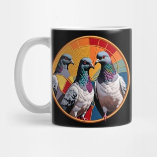 Pigeon Gang Embroidered Patch Mug